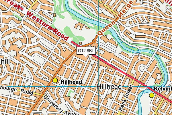 G12 8BL map - OS VectorMap District (Ordnance Survey) G12 8BL map - OS VectorMap District (Ordnance Survey)