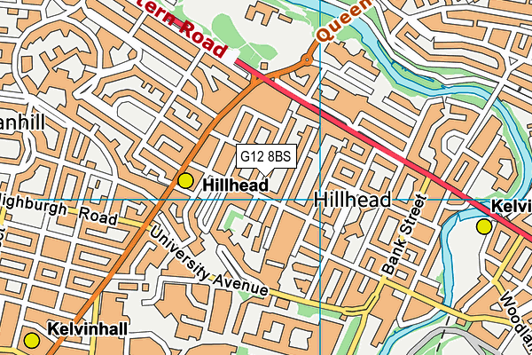G12 8BS map - OS VectorMap District (Ordnance Survey) G12 8BS map - OS VectorMap District (Ordnance Survey)