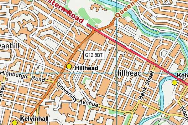G12 8BT map - OS VectorMap District (Ordnance Survey) G12 8BT map - OS VectorMap District (Ordnance Survey)