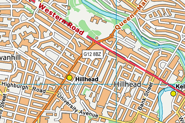 G12 8BZ map - OS VectorMap District (Ordnance Survey) G12 8BZ map - OS VectorMap District (Ordnance Survey)