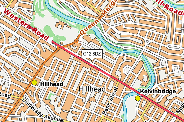 G12 8DZ map - OS VectorMap District (Ordnance Survey) G12 8DZ map - OS VectorMap District (Ordnance Survey)