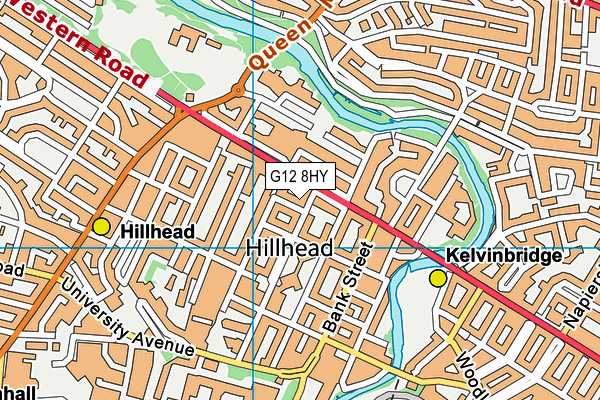 G12 8HY map - OS VectorMap District (Ordnance Survey) G12 8HY map - OS VectorMap District (Ordnance Survey)
