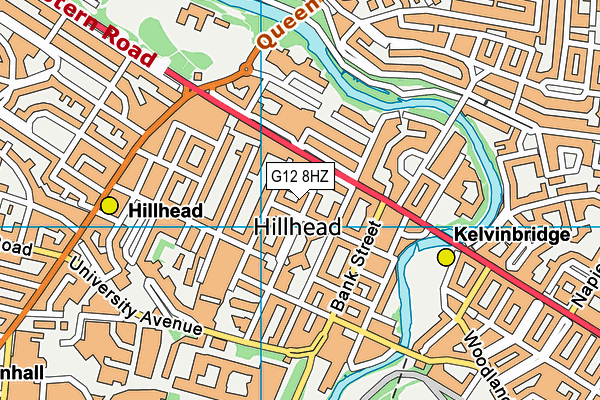 G12 8HZ map - OS VectorMap District (Ordnance Survey) G12 8HZ map - OS VectorMap District (Ordnance Survey)