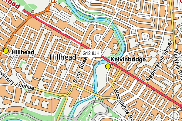 G12 8JH map - OS VectorMap District (Ordnance Survey) G12 8JH map - OS VectorMap District (Ordnance Survey)