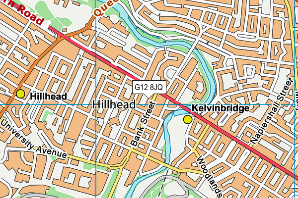 G12 8JQ map - OS VectorMap District (Ordnance Survey) G12 8JQ map - OS VectorMap District (Ordnance Survey)