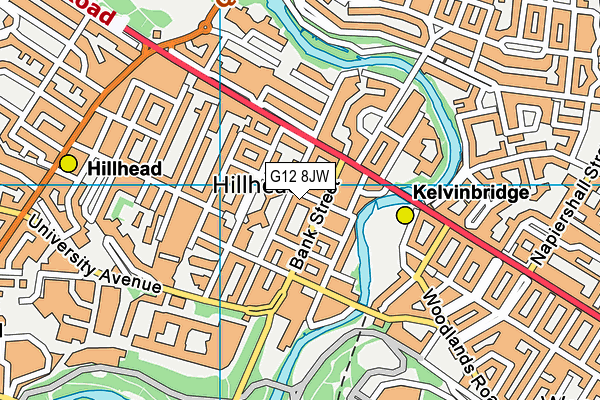 G12 8JW map - OS VectorMap District (Ordnance Survey) G12 8JW map - OS VectorMap District (Ordnance Survey)