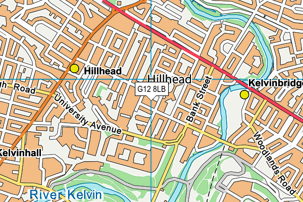 G12 8LB map - OS VectorMap District (Ordnance Survey) G12 8LB map - OS VectorMap District (Ordnance Survey)