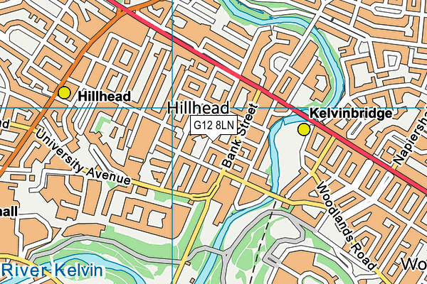 G12 8LN map - OS VectorMap District (Ordnance Survey) G12 8LN map - OS VectorMap District (Ordnance Survey)