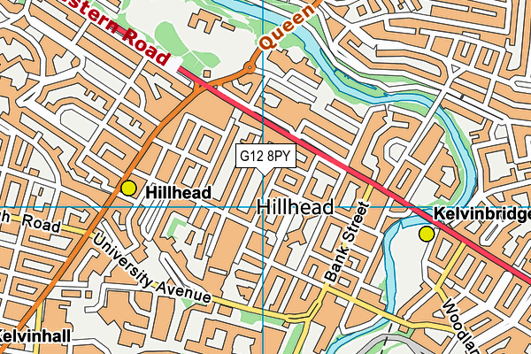G12 8PY map - OS VectorMap District (Ordnance Survey) G12 8PY map - OS VectorMap District (Ordnance Survey)