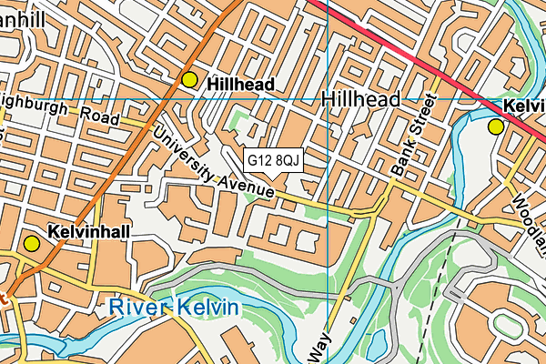 G12 8QJ map - OS VectorMap District (Ordnance Survey) G12 8QJ map - OS VectorMap District (Ordnance Survey)