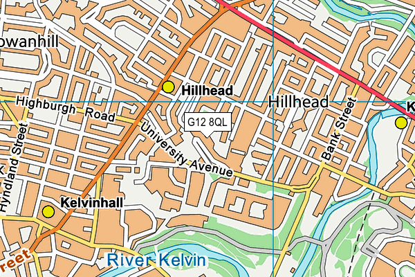 G12 8QL map - OS VectorMap District (Ordnance Survey) G12 8QL map - OS VectorMap District (Ordnance Survey)