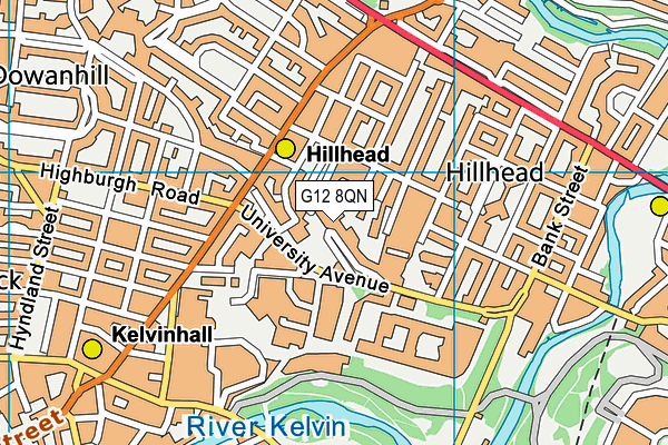 G12 8QN map - OS VectorMap District (Ordnance Survey) G12 8QN map - OS VectorMap District (Ordnance Survey)