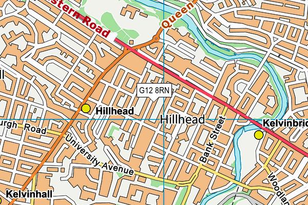 G12 8RN map - OS VectorMap District (Ordnance Survey) G12 8RN map - OS VectorMap District (Ordnance Survey)
