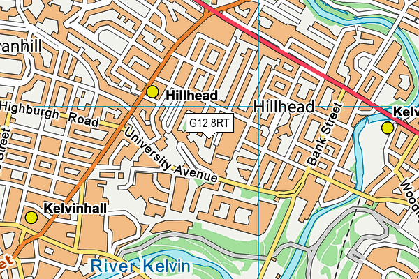 G12 8RT map - OS VectorMap District (Ordnance Survey) G12 8RT map - OS VectorMap District (Ordnance Survey)