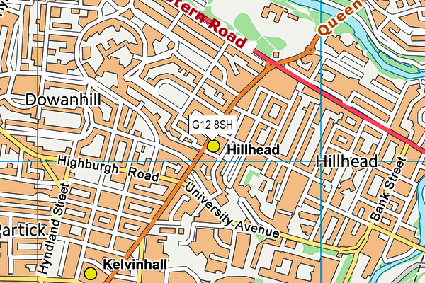 G12 8SH map - OS VectorMap District (Ordnance Survey) G12 8SH map - OS VectorMap District (Ordnance Survey)