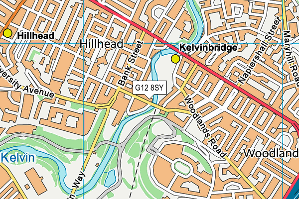 G12 8SY map - OS VectorMap District (Ordnance Survey) G12 8SY map - OS VectorMap District (Ordnance Survey)