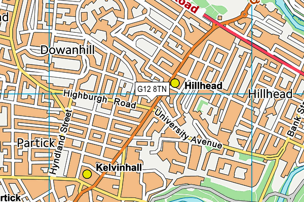 G12 8TN map - OS VectorMap District (Ordnance Survey) G12 8TN map - OS VectorMap District (Ordnance Survey)
