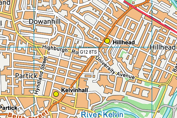 G12 8TS map - OS VectorMap District (Ordnance Survey) G12 8TS map - OS VectorMap District (Ordnance Survey)