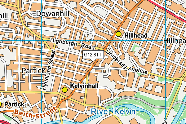 G12 8TT map - OS VectorMap District (Ordnance Survey) G12 8TT map - OS VectorMap District (Ordnance Survey)