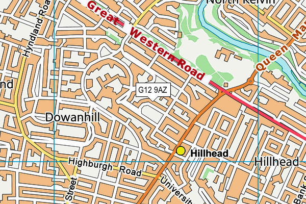 G12 9AZ map - OS VectorMap District (Ordnance Survey) G12 9AZ map - OS VectorMap District (Ordnance Survey)