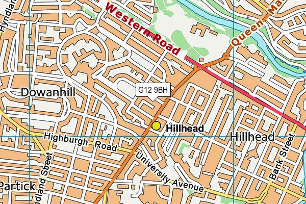 G12 9BH map - OS VectorMap District (Ordnance Survey) G12 9BH map - OS VectorMap District (Ordnance Survey)