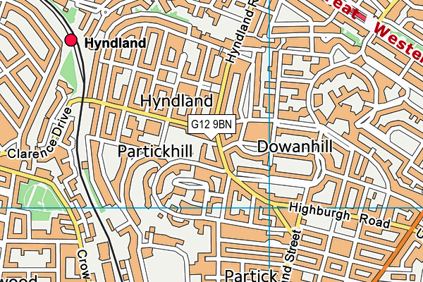 G12 9BN map - OS VectorMap District (Ordnance Survey) G12 9BN map - OS VectorMap District (Ordnance Survey)
