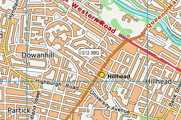 G12 9BQ map - OS VectorMap District (Ordnance Survey) G12 9BQ map - OS VectorMap District (Ordnance Survey)