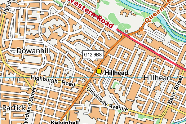 G12 9BS map - OS VectorMap District (Ordnance Survey) G12 9BS map - OS VectorMap District (Ordnance Survey)
