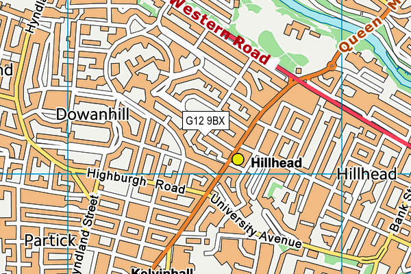 G12 9BX map - OS VectorMap District (Ordnance Survey) G12 9BX map - OS VectorMap District (Ordnance Survey)