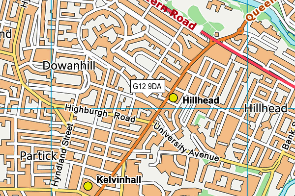 G12 9DA map - OS VectorMap District (Ordnance Survey) G12 9DA map - OS VectorMap District (Ordnance Survey)
