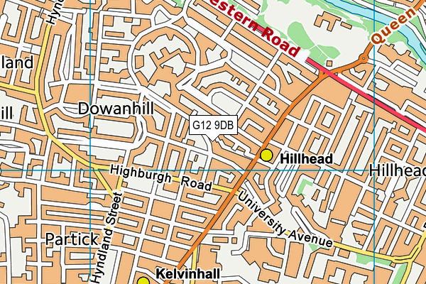 G12 9DB map - OS VectorMap District (Ordnance Survey) G12 9DB map - OS VectorMap District (Ordnance Survey)