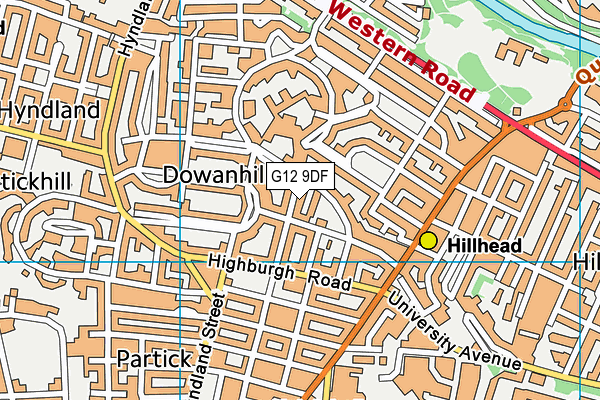 G12 9DF map - OS VectorMap District (Ordnance Survey) G12 9DF map - OS VectorMap District (Ordnance Survey)