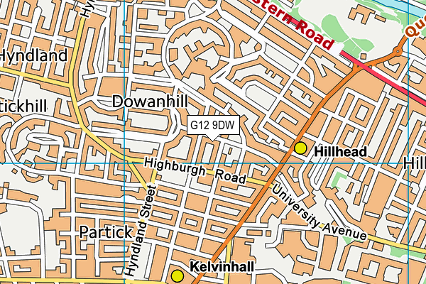 G12 9DW map - OS VectorMap District (Ordnance Survey) G12 9DW map - OS VectorMap District (Ordnance Survey)