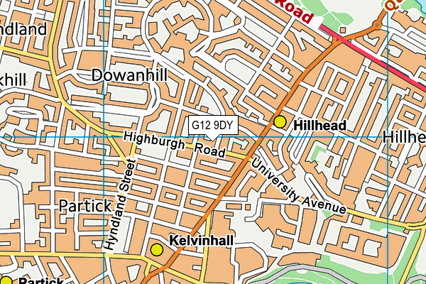G12 9DY map - OS VectorMap District (Ordnance Survey) G12 9DY map - OS VectorMap District (Ordnance Survey)
