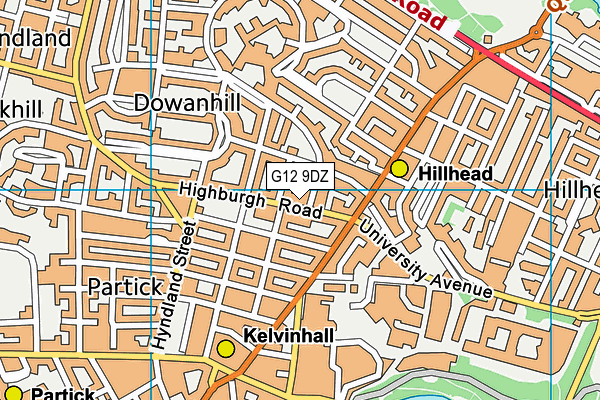 G12 9DZ map - OS VectorMap District (Ordnance Survey) G12 9DZ map - OS VectorMap District (Ordnance Survey)