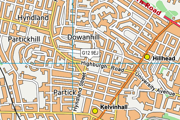 G12 9EJ map - OS VectorMap District (Ordnance Survey) G12 9EJ map - OS VectorMap District (Ordnance Survey)