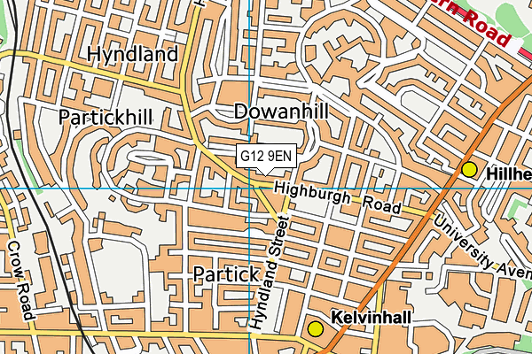 G12 9EN map - OS VectorMap District (Ordnance Survey) G12 9EN map - OS VectorMap District (Ordnance Survey)