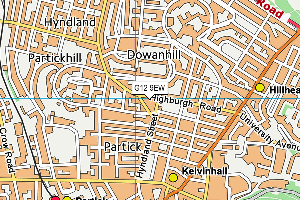 G12 9EW map - OS VectorMap District (Ordnance Survey) G12 9EW map - OS VectorMap District (Ordnance Survey)