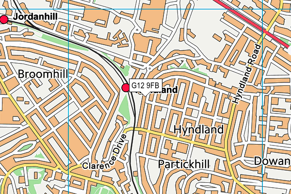 G12 9FB map - OS VectorMap District (Ordnance Survey) G12 9FB map - OS VectorMap District (Ordnance Survey)