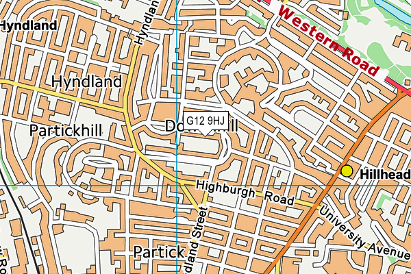 G12 9HJ map - OS VectorMap District (Ordnance Survey) G12 9HJ map - OS VectorMap District (Ordnance Survey)