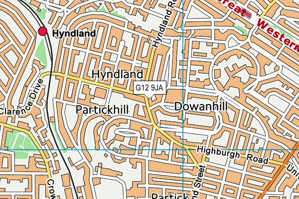 G12 9JA map - OS VectorMap District (Ordnance Survey) G12 9JA map - OS VectorMap District (Ordnance Survey)