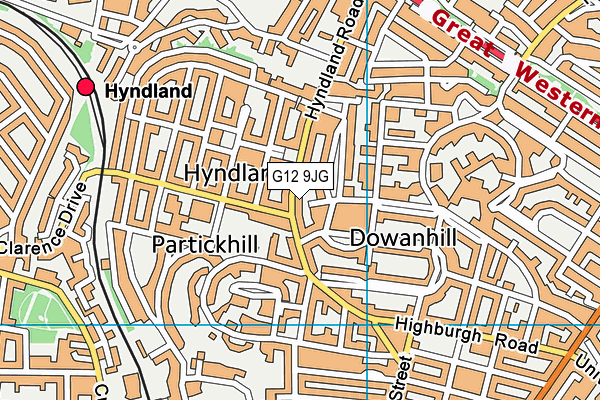 G12 9JG map - OS VectorMap District (Ordnance Survey) G12 9JG map - OS VectorMap District (Ordnance Survey)