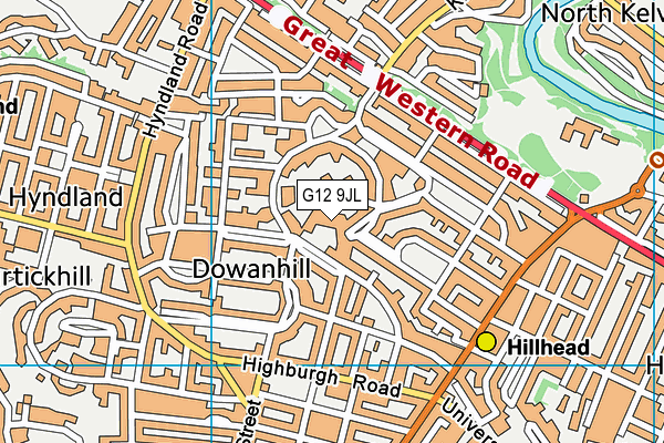 G12 9JL map - OS VectorMap District (Ordnance Survey) G12 9JL map - OS VectorMap District (Ordnance Survey)