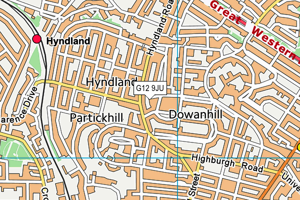 G12 9JU map - OS VectorMap District (Ordnance Survey) G12 9JU map - OS VectorMap District (Ordnance Survey)