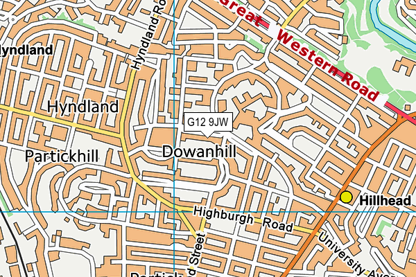 G12 9JW map - OS VectorMap District (Ordnance Survey) G12 9JW map - OS VectorMap District (Ordnance Survey)