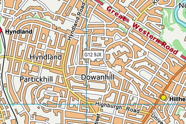 G12 9JX map - OS VectorMap District (Ordnance Survey) G12 9JX map - OS VectorMap District (Ordnance Survey)