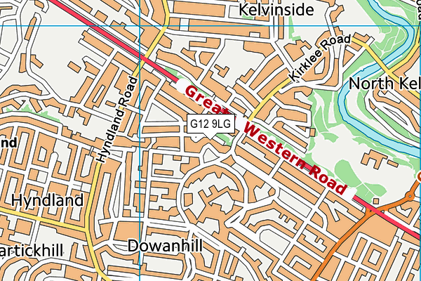 G12 9LG map - OS VectorMap District (Ordnance Survey) G12 9LG map - OS VectorMap District (Ordnance Survey)