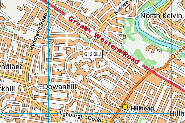 G12 9LJ map - OS VectorMap District (Ordnance Survey) G12 9LJ map - OS VectorMap District (Ordnance Survey)