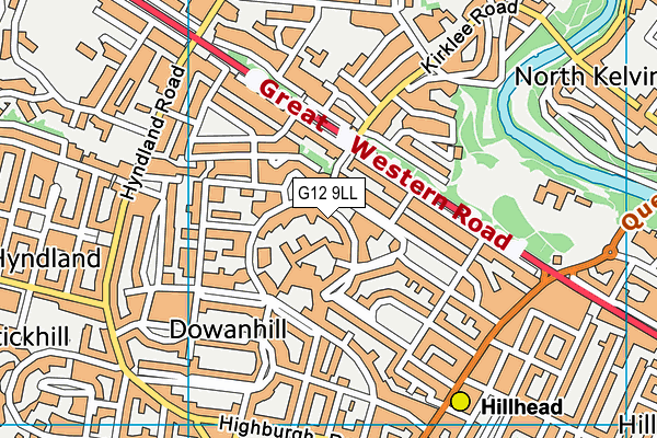 G12 9LL map - OS VectorMap District (Ordnance Survey) G12 9LL map - OS VectorMap District (Ordnance Survey)