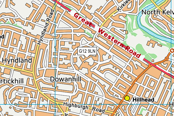 G12 9LN map - OS VectorMap District (Ordnance Survey) G12 9LN map - OS VectorMap District (Ordnance Survey)